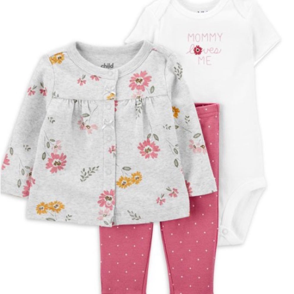 BRAND NEW-Child of Mine made by Carter's Newborn Girl Take me home - Pink Floral
